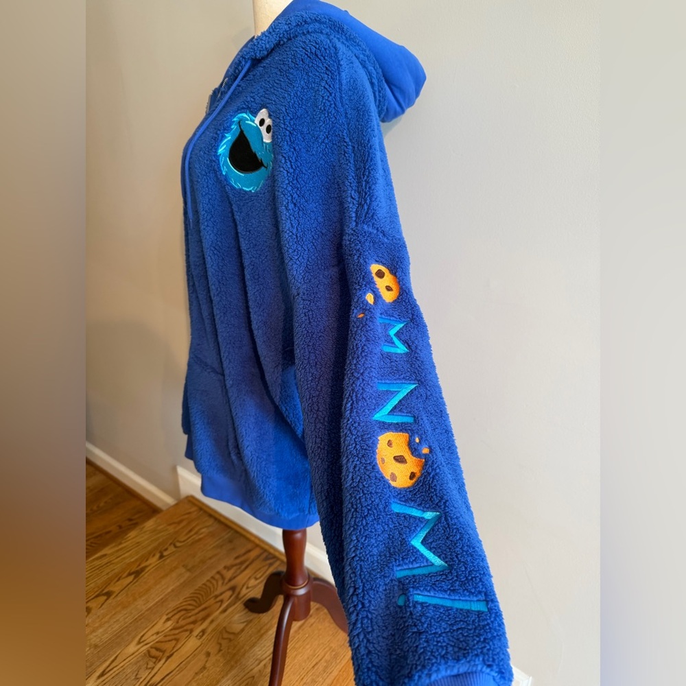 NWT Sesame Street Cookie Monster Sherpa Hoodie - Plus Size 3 (22-24, 3X) - Picture 12 of 16